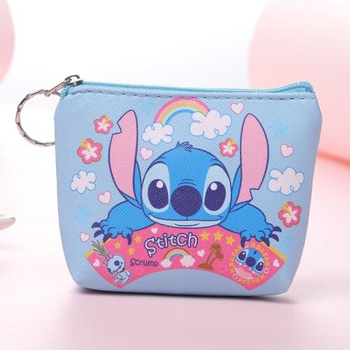 Disney Purse Stitch Coin Bag Kids Anime Cute Purse Baby Girl Boy Cartoon Kawaii Bag