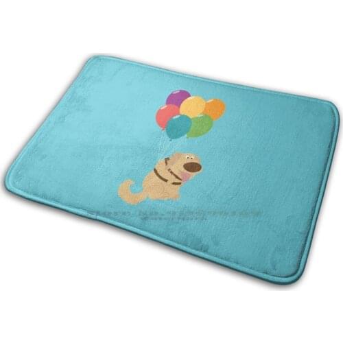Dug Balloons Mat Rug Carpet Anti-Slip Bedroom Entrance Door Mat Dug Up Pixar Dug The Dog Pixar Up Dug Dog World Holiday Dug