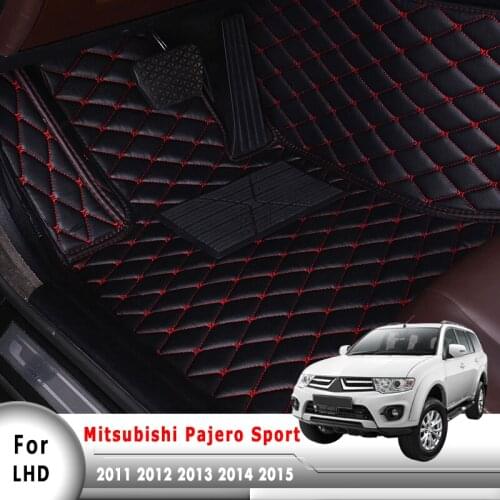 Carpets For For Mitsubishi Pajero Sport 2015 2014 2013 2012 2011 (7 seats) Car Floor Mats Auto Interiors Accessories Heel Pedal