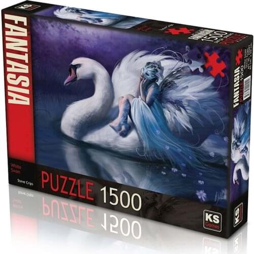 Ks Games White Swan 1500 Parts-Adult and Children 'S Toys-At Home Educational game-puzzle-jigsaw