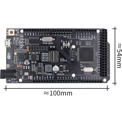 Mega2560 +WiFi R3 ATmega2560+ESP8266 (32Mb memory), USB-TTL CH340G. Compatible Mega, NodeMCU, WeMos ESP8266 with CH340