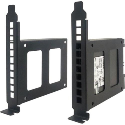 Metal PCI Slot 2.5 Inch IDE/SATA/SSD/HDD Bracket Hard Drive Adapter Tray For Desktop HIPC Other Users Expand For CHIA Mining