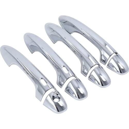 Car Exterior Door Handle Cover Trim for Toyota Vios 2019-2022 Chrome Side Door Cover Sticker Decoration Accessories