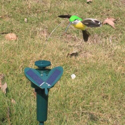 New Solar Rotating Bird Funny Solar Toy Flying Hummingbird Powered Birds For Outdoor Yard Garden Decoration