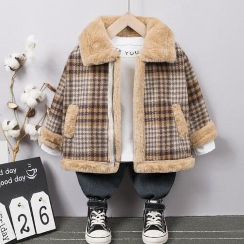 Autumn Baby Girl Winter Clothes Boy Kids Jackets For Boys Girls Faux Fur Parka Outerwear & Coats Children Clothing Snow Wear