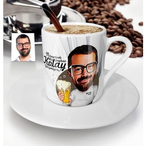 Personalized Mr Cartoon Turkish coffee Cup-11