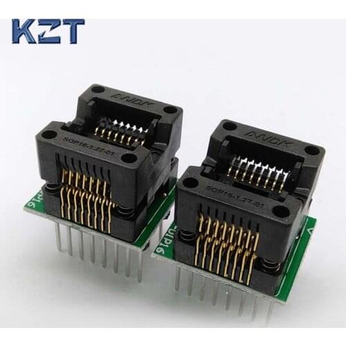 SOP16 150mil Programming Socket OTS-16-1.27-03 IC Test Socket Conversion Block Programmer Adapter Plug
