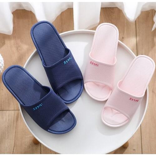 New Arrival Home Couple Indoor Slippers Women Bathroom Slippers For Slides Men Bathing Indoor Household Mens Slippers Sleepers