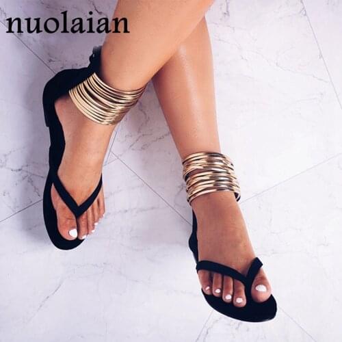 2019 Summer Sandal Shoes For Woman Flat Casual Gladiator Shoes Women Sexy Sandals Ladies Flats Peep Toe Spring Shoe Women Loafer