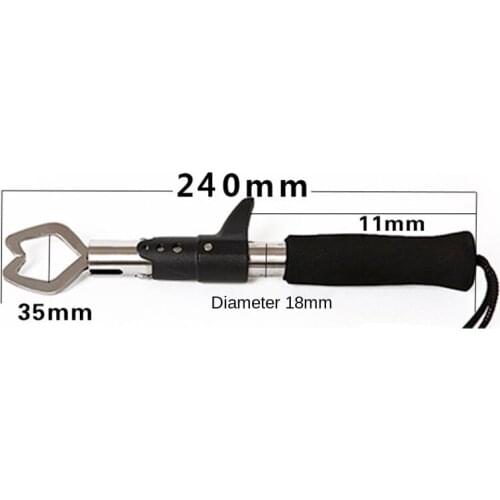 1PCS Portable fishing tongs stainless steel lip grip to catch carp fishing Alicate De Pesca fishing tackle tools