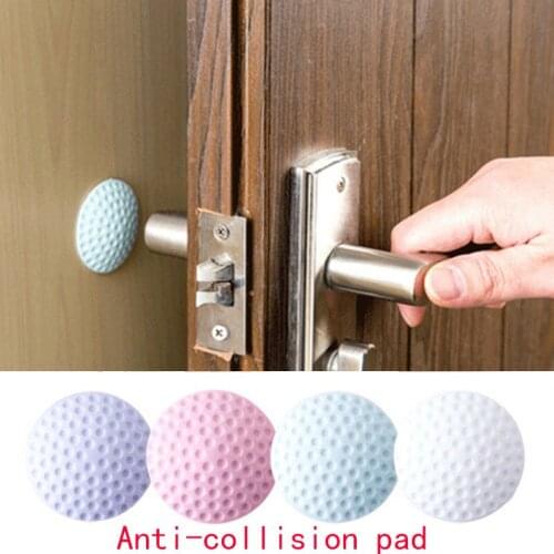 1PCS Wall Thickening Mute Door Stick Golf Styling Rubber Fender Handle Door Lock Protective Pad Protection Home Wall Stickers