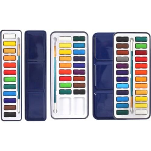12 18 24 Perfect Watercolor Paint Set Art Paint Set Colors Watercolor Solid Paint Travel Kit for Art Supplies