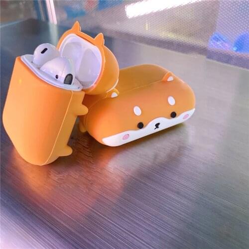 3D cute earphone case for airpods1/2 cute silicone boxs for airpods pro Storage Box soft Creative design airpods protective case