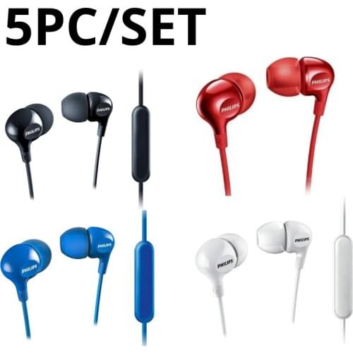 5PC Philips TUNES UPBEAT-in-ear headphones (deep bass, integrated microphone, reinforced Cable fit, Refor Cable