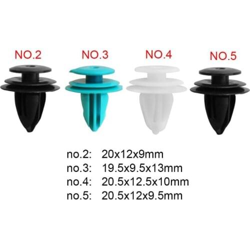 50pcs Car Fasteners Rivets Universal 8mm Auto Motors Door Trim Panel Fender Bumper Push Pin Rivets Clips for Volvo BMW Toyota