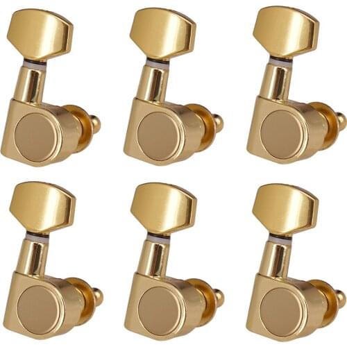 6Pcs Guitar Closed String Tuning Pegs Keys 6R Knob for Acoustic Guitar Parts