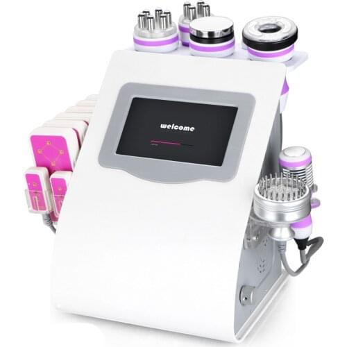 9 in1 Ultrasonic Cavitation RF Cellulite Removal Fat Burning Bio Wrinkles Reduce Skin Lifting Slimming Machine