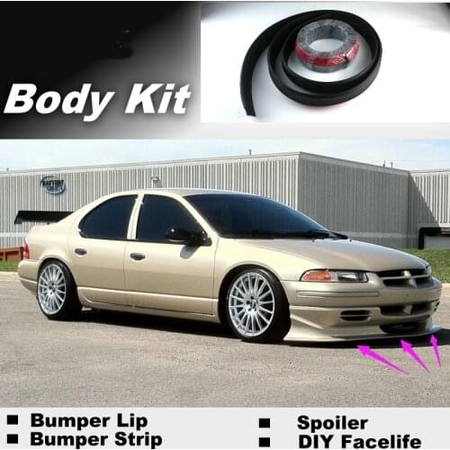 NOVOVISU Bumper Lip Deflector Lips For Dodge Stratus Front Spoiler Skirt For Car View Tuning / Body Kit / Strip