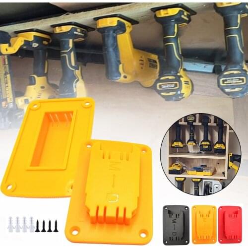 Sale 3 Colors ABS Tool Mount for Dewalt 14.4V 18V 20V Drill Mount Fit for Milwaukee M18 18V Tool Holder Hanger Dropshipping