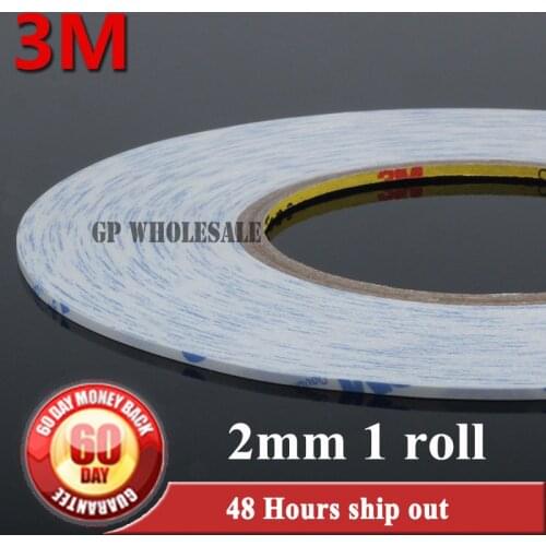 2mm * 50M Double Sided Adhesive Tape Sticky for iphone Phone LCD /Touch Pannel /Display /Screen Housing /Case Repair White 9448