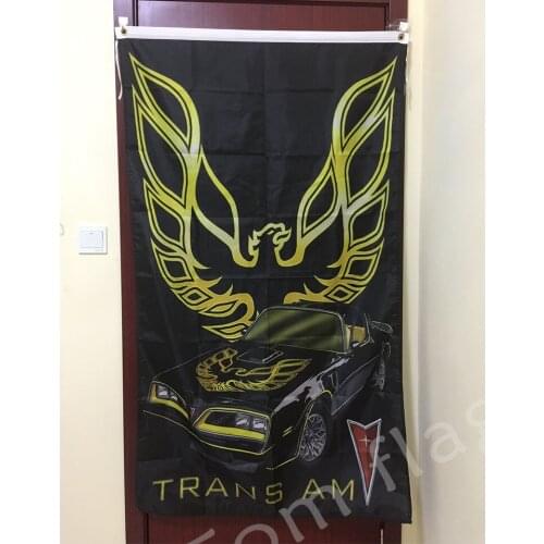 Car flag Pontiac flag Banner 3ftx5ft 100% Polyester 01