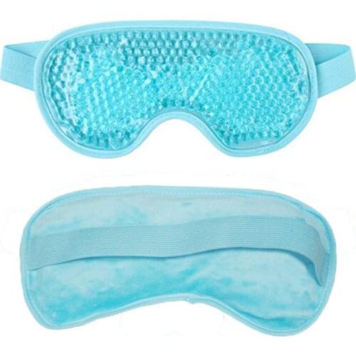 New Gel Eye Mask Reusable Beads for Hot Cold Therapy Soothing Relaxing Beauty Gel Eye Mask Sleeping Ice Goggles Sleeping Mask