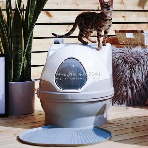 Cat Clean Easy Automatic Cat Toilet Fully-enclosed Intelligent Cat Sandpan Electric Excrement Scraper with 3 Models
