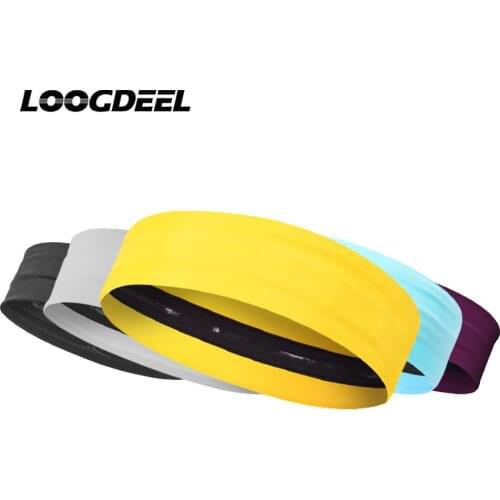 LOOGDEEL Ice Silk Headband Outdoor Sports Skin-friendly Soft Ear Protection Cool Breathable Bandana Cycling Running Headwear