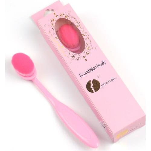 MECOLOR pink color Foundation Brush Toothbrush shape Cosmetic BB cream Makeup Brushes for women face beauty Makeup Tool