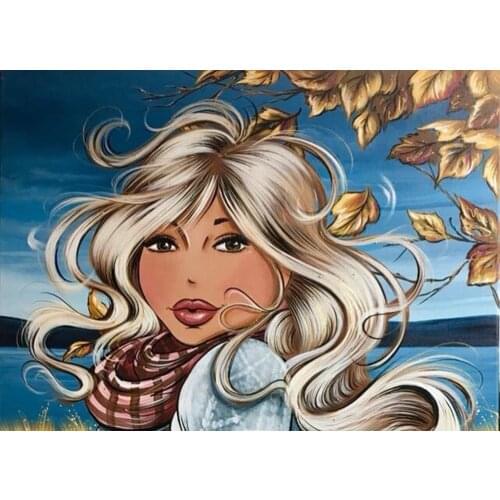 Full square/round 5D DIY diamond painting customizable Christmas woman Embroidery Pattern Cross stitch kits mosaic wall stickers