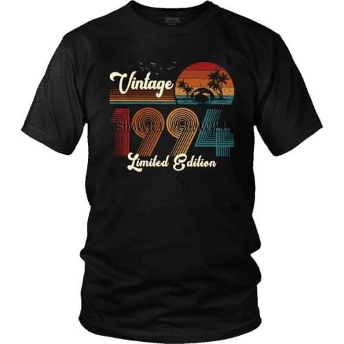 Legends Are Born In 1994 Tshirt Men Graphic Tee Tops 100% Cotton T Shirts Short Sleeve 27th Birthday T-shirt Gift Idea Merch
