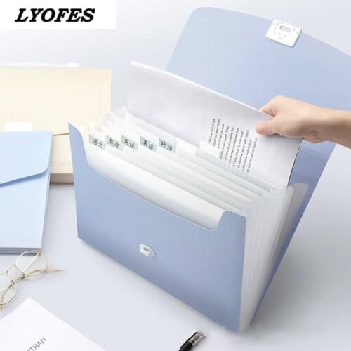 13 Grids Handheld File Folder Organ Box Bag Multi-function Organizer Storage Holder Office Document A4 Paper Folder