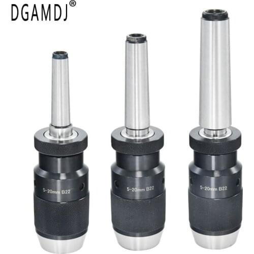 1set B10 B12 B16 B18 B22 Drill Chuck Arbor Self Tighten Keyless Drill Chuck morse taper MT1 MT2 MT3 MT4 Arbor For Lathe Drill