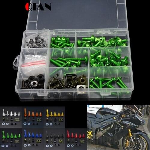 Universal Motorcycle Aluminum Fairing Screws Bolts Kit For Kawasaki ER-5 GPZ500S/EX500R NINJA NINJA 650R/ER6F/ER6N W800/SE Z750S
