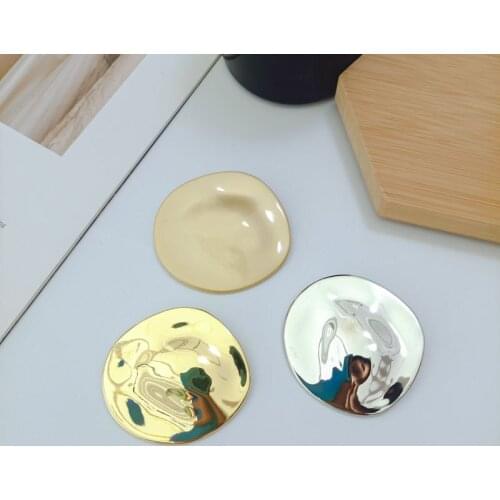 Metal Geometry Round Punk Brooches for Women Simple Sweater Scarf Buckle Lapel Pins Badge 2021 Fashion Jewelry Gifts