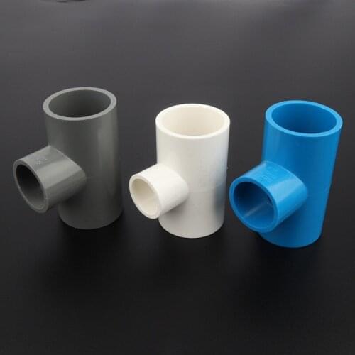 20pcs 25 32mm To 25 20mm PVC Reducing Tee Joints Garden Irrigation Water Pipe Connectors Aquarium Fish Tank Bathroom DIY Tools