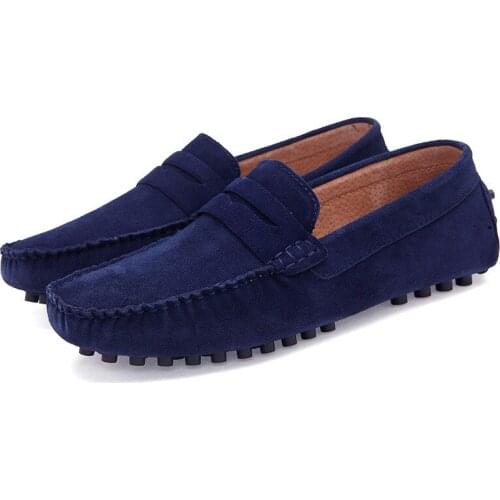 2019 Top Fashion Womens Flat Shoes Genuine Leather Woman Shoes Flats Casual Loafers Soft Slip On Moccasins Lady Driving Shoes