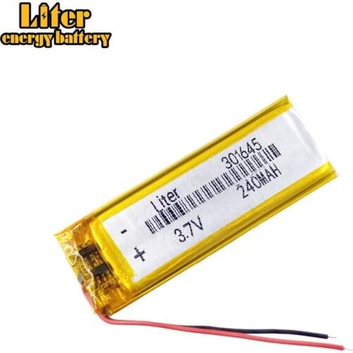 3.7V,350mAH,301645 polymer lithium ion / Li-ion battery for GPS,mp3,mp4,mp5,dvd,bluetooth,model toy mobile bluetooth