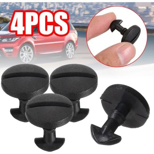4pcs Black Plastic Rear Bumper Tow Cover Clip Towing Eye Trim DYR500010 Auto Fastener Clip For Land Rover Discovery 3 4 Parts