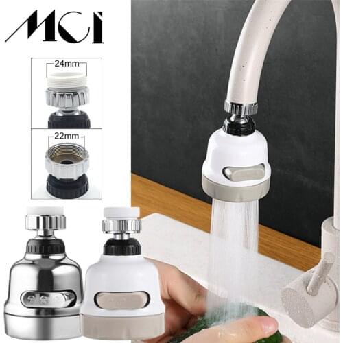 Mci 3 Modes Faucet Aerator Moveable Flexible Tap Head Shower Diffuse Rotatable Nozzle Adjustable Booster Faucet Accessories