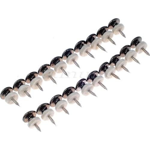 Guitar Strap Button Lock Pin Gold Chrome Black 20 Pcs for Bass Acoustic Electric Guitar Parts Accessories