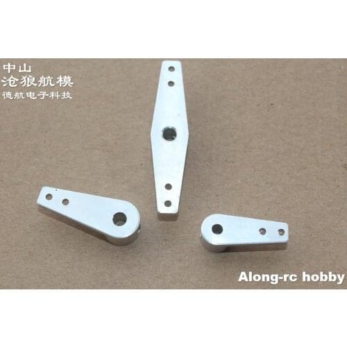 FREE SHIPPING 3PCS Aluminum Horn Arm Metal Rudder Arm for 3.0 4.0 Front Landing Gear RC Plane Model DIY Aiplane part