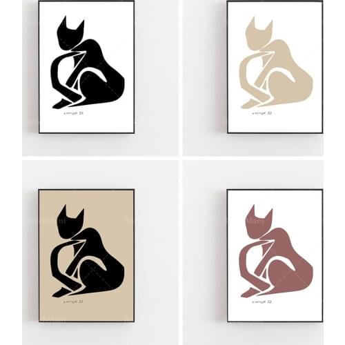 Chat nu Matisse, impression d'art Matisse, Henri Matisse nu, affiche d'art Matisse, Henri Matisse, décoration de la maison