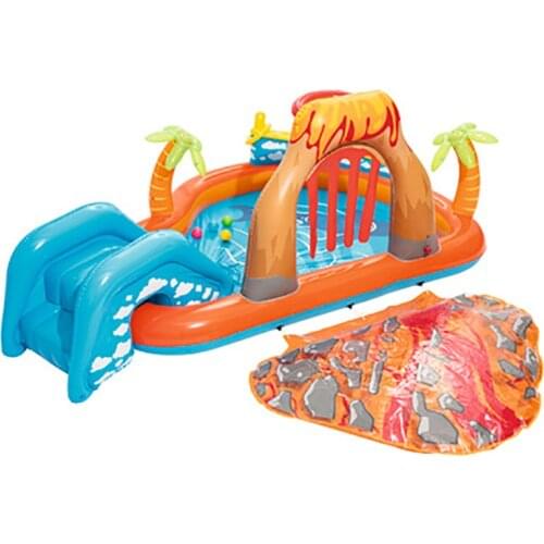 Kids Inflatable Swimming Pool Cartoon Baby Swimming Pool Large Paddling Pool for Children Outdoor Above Ground Swimming Pool