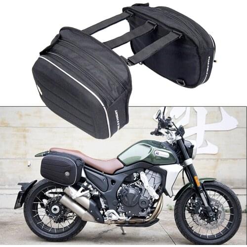 Large Capacity Double Sided Waterproof Motorcycle Saddle Bag, Motorcycle Luggage, Bicycle Riding Luggage Bag