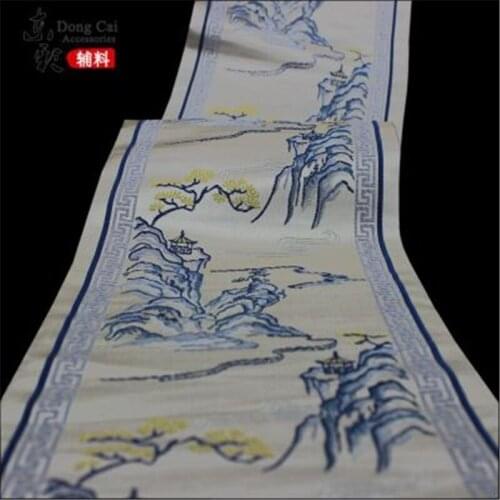 17cm(6.7'')width Chinese Ribbon High-end Ethnic Embroidery Ribbon DIY Sewing Clothing Curtain Accessories Home Decoration