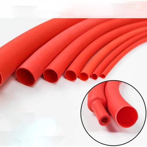 Red 3:1 heat shrinkable sleeve Φ1.6mm~Φ39mm 3 times shrinkage of various sizes insulated tube with bonded wire and cable casing