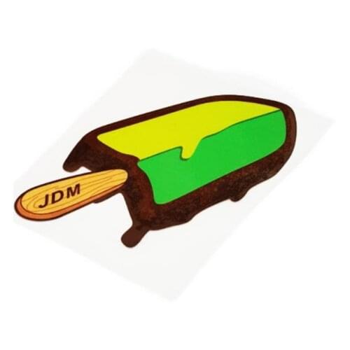 JDM Ice Lolly Car Sticker Wakaba Leaf Japanses Motorcycle Drift Decals Funny Car Styling Motocross Scratch Cover