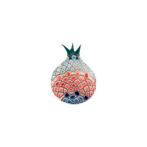 Paşabahçe Porcelain Wall Decoration Pomegranate Red Handmade