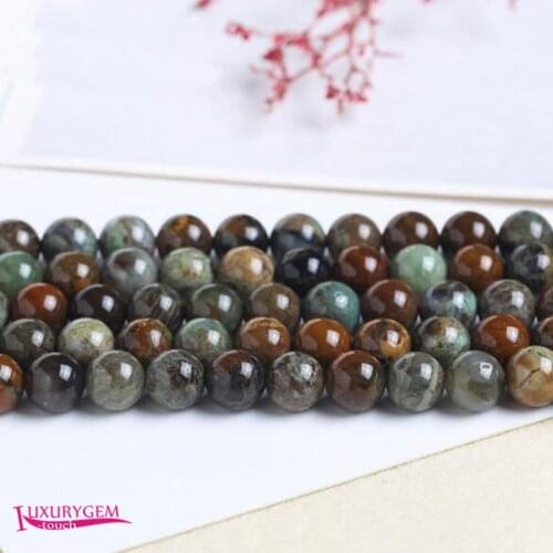 Natural Snake Skin Stone Loose Beads High Quality 6/8/10/12mm Smooth Round Shape DIY Gem Jewelry Accessories 38cm wk373